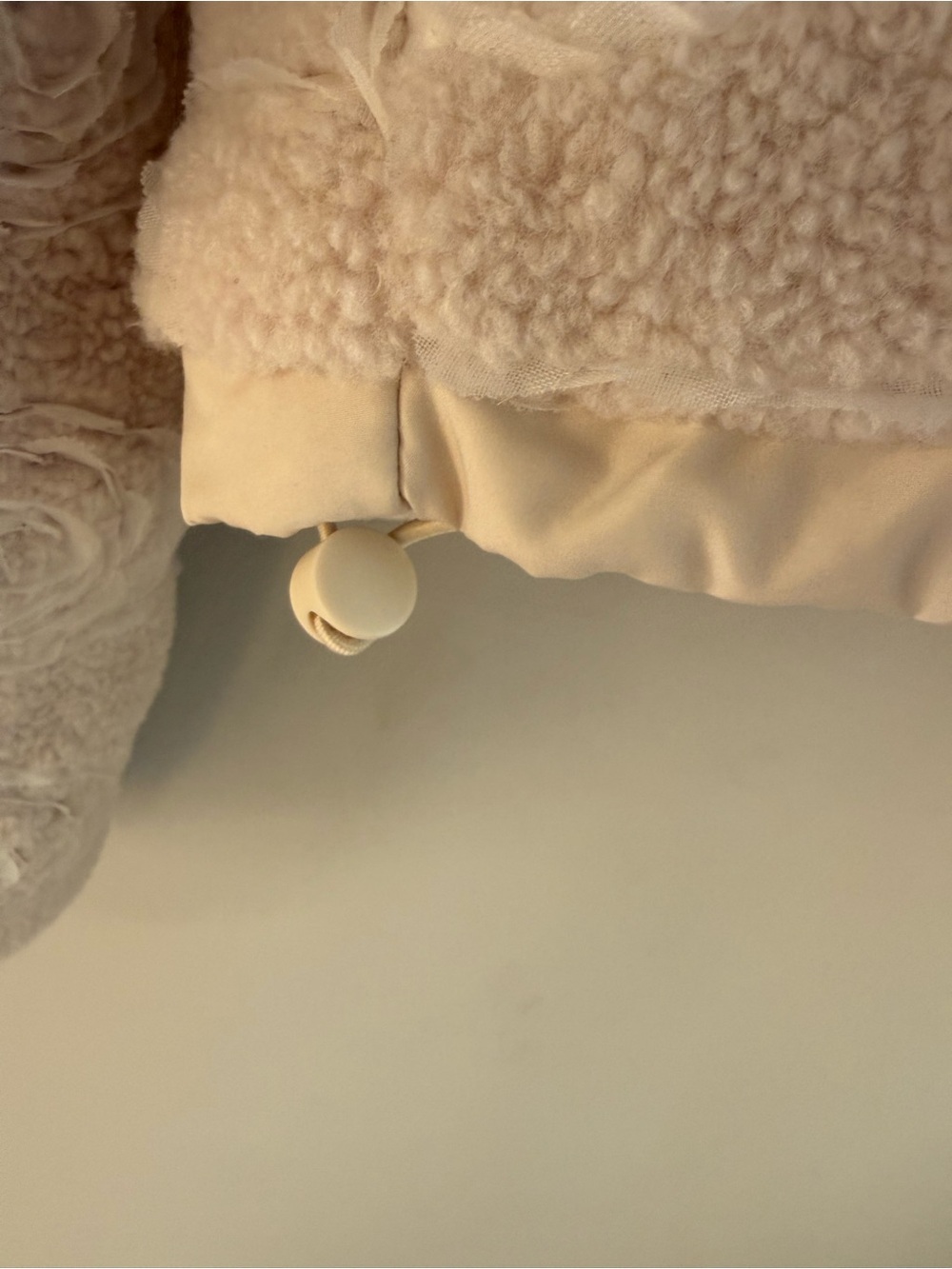 Thread & Supply Cream Textured Faux-Sherpa Half-Zip Pullover - Picture 7 of 7